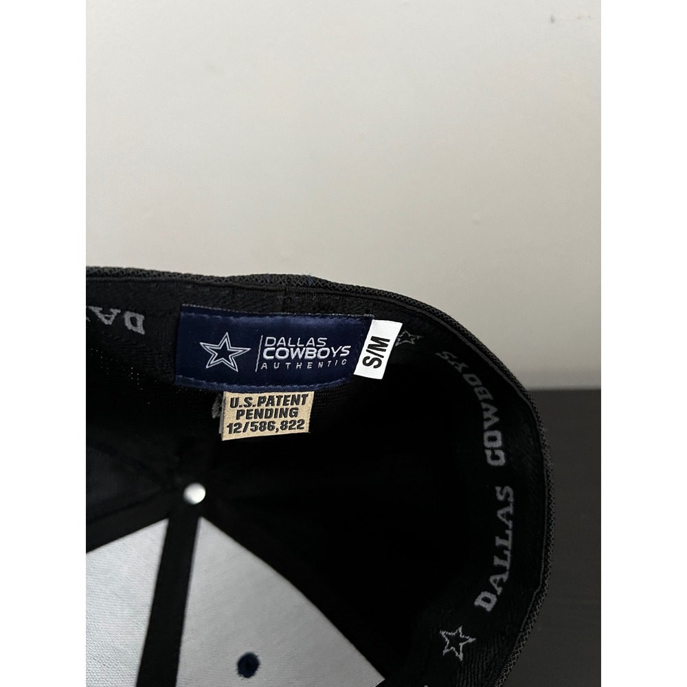 Dallas Cowboys Authentic Headwear Black Stretch Fit Mesh Cap Hat S/M Star Logo - Picture 6 of 6